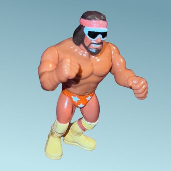 Vintage 1990 WWF Hasbro Titan Sports Macho Man Randy Savage Action Figure B1 - Picture 2 of 4